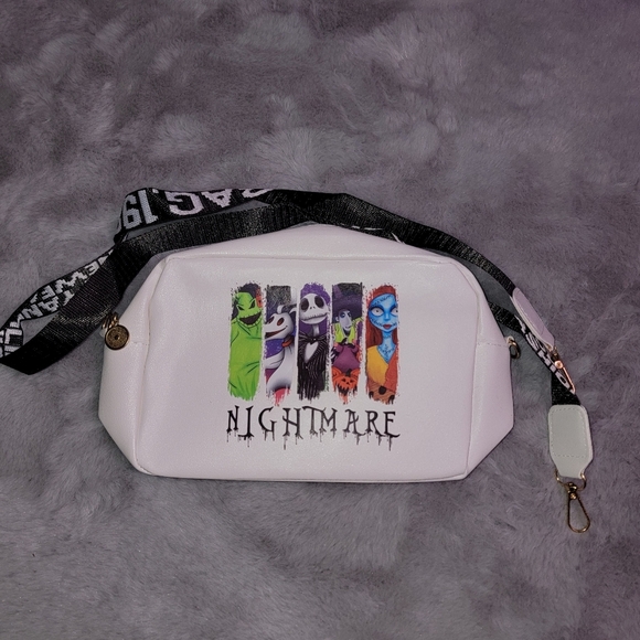 Nightmare Before Christmas White Crossbody Bag Nwot - Picture 1 of 5